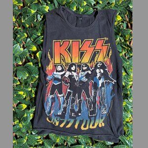 Kiss US 77 Tour Rare Black Tank Size 6